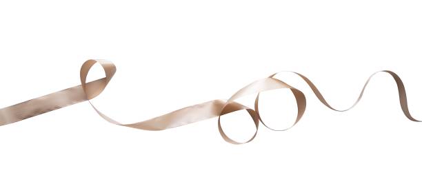 istock Abstract golden curl ribbon for design element 1449407409
