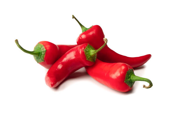 istock Red hot chili pepper isolated on a white background. 1449408304