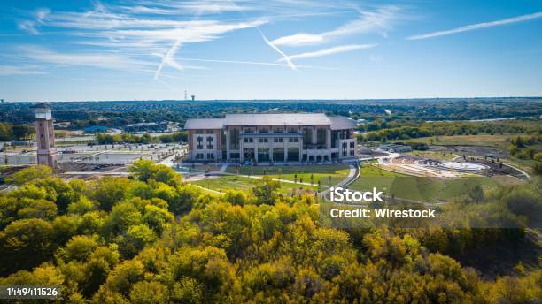 Aerial Shot Of University Of North Texas Frisco Texas Stock Photo - Download Image Now