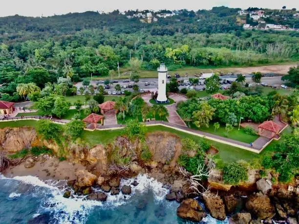 Photo of Drone view of the El Faro Park in Puerto Rico
