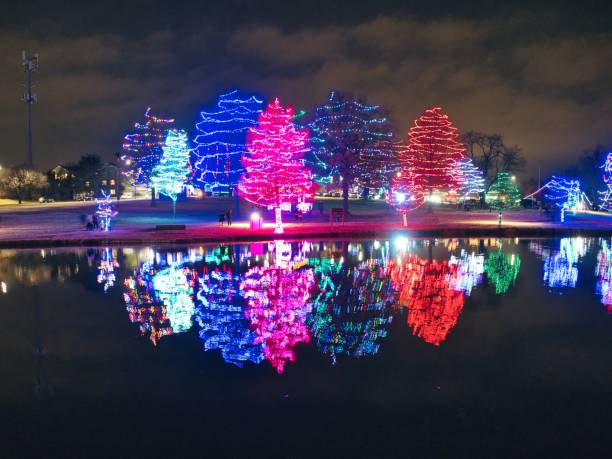 istock Waterfront Christmas Lights at Sar Ko Park 1449413373