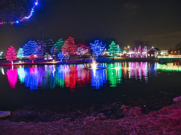 istock Waterfront Christmas Lights at Sar Ko Park 1449413379