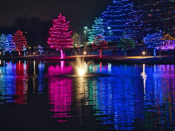 istock Waterfront Christmas Lights at Sar Ko Park 1449413390
