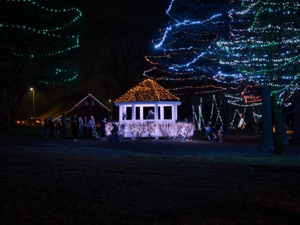 istock Waterfront Christmas Lights at Sar Ko Park 1449413424
