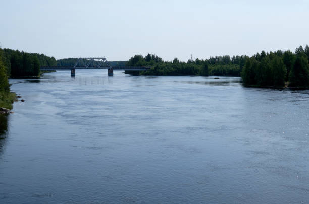 istock View of the steel railway bridge over a small river 1449416199