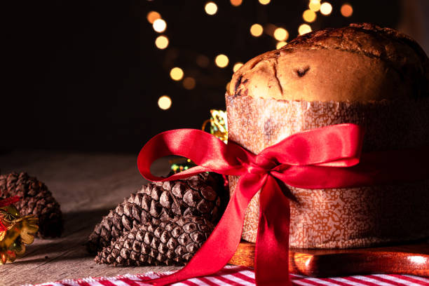 istock Homemade Christmas Even Bread on Blurry Background, Copy Space. 1449416718