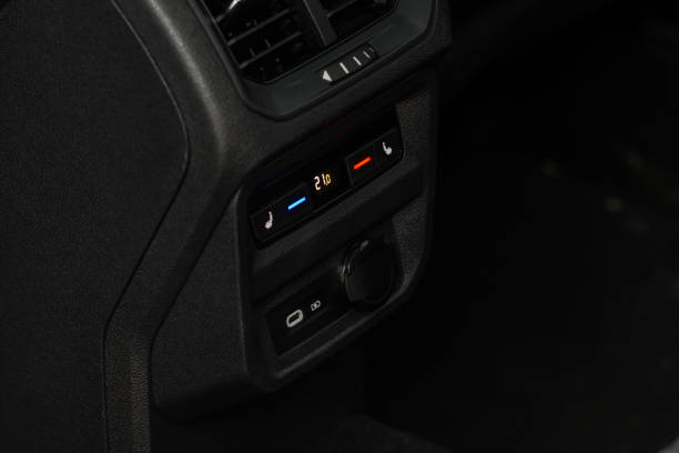 istock Modern car outlet socket. Closed 12V power outlet socket. 1449425387
