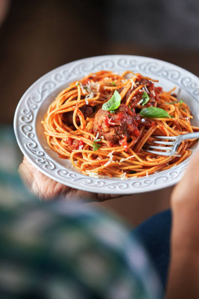 istock Spaghetti with Meatballs in Tomato Sauce 1449430608