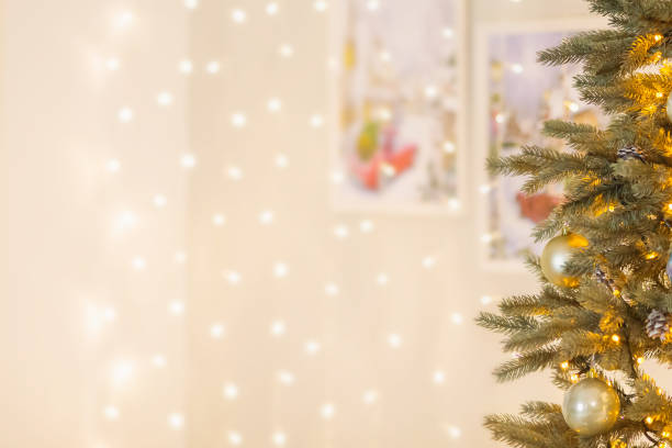 istock New Year's tree with garlands and toys 1449435201