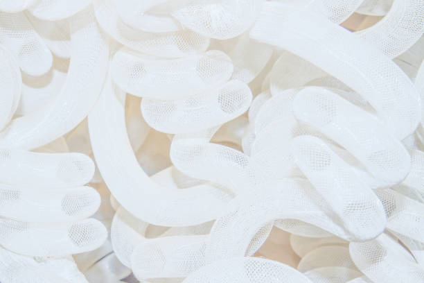 istock texture of twisted spirals from a grid of white color 1449436609