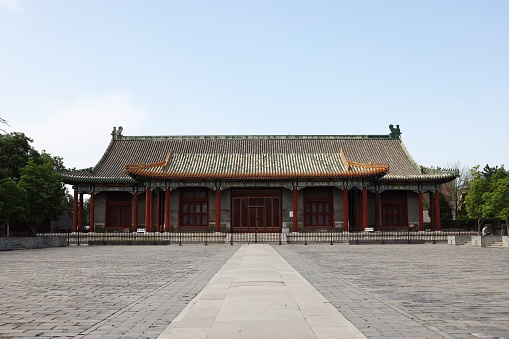 Beijing, China – September 01, 2022: The historic Pudu Temple in Beijing, China