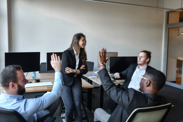 istock Ideas Given During Daily Company Meeting By Colleagues 1449438470