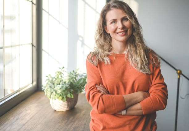 istock Beautiful middle aged woman 1449441446