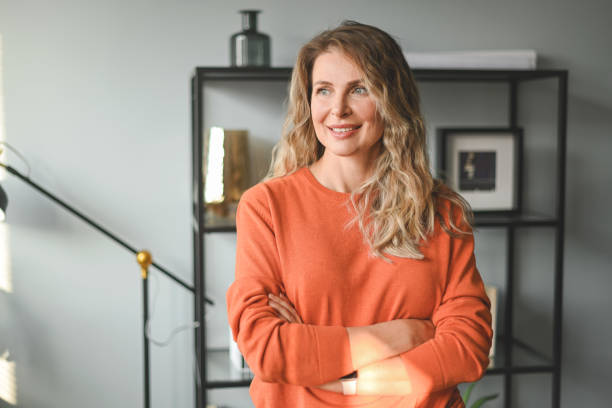 istock Beautiful middle aged woman 1449444771