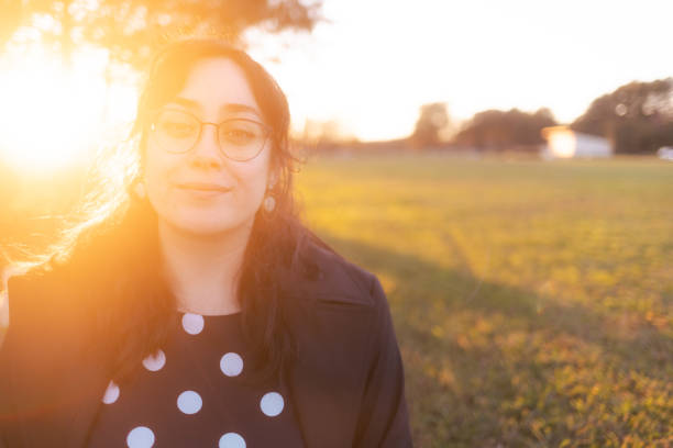 istock LatinX Golden Hour Portrait - Copy Space - Glowing 1449449910