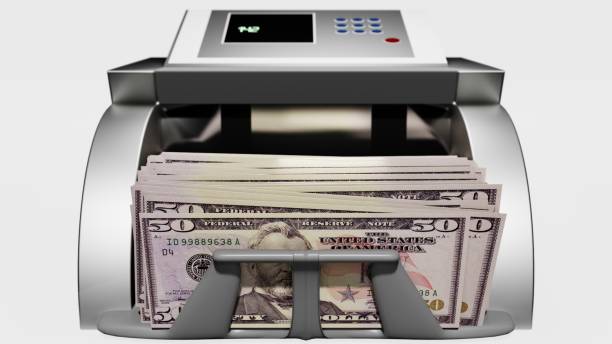istock 50 Dollar banknotes. Paper money. 1449454504