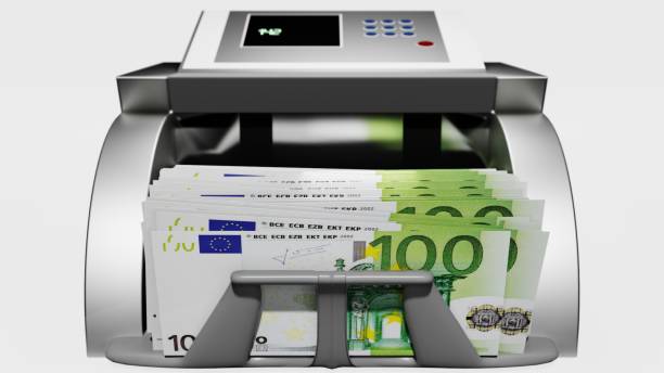 istock 100 Euro banknotes. Paper money. 1449454516