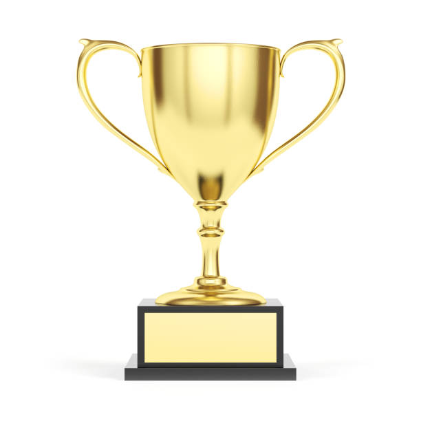 istock Gold trophy isolated on white background. Award. Winner cup. 1449454627