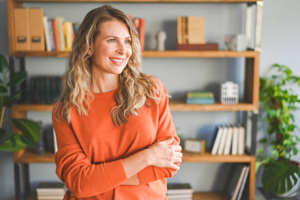 istock Beautiful middle aged woman 1449455902