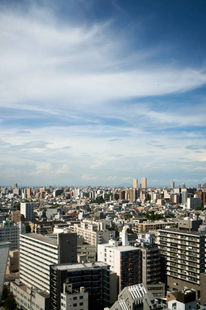 istock Tokyo Urban Skyline Against a Partly Cloudy Sky 1449461635
