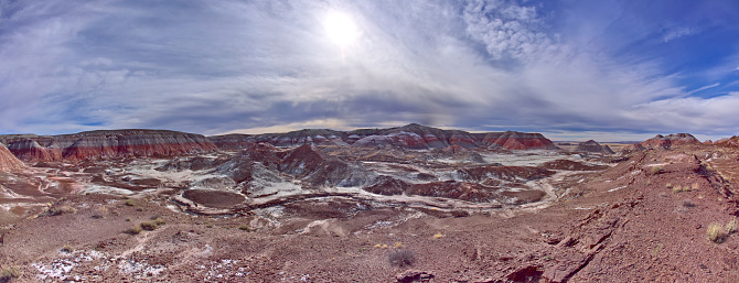 The North Blue Forest at Petrified Forest AZ in Petrified Forest National Park, Arizona, United States