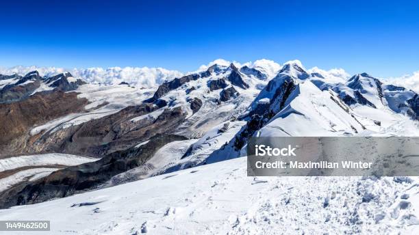 Breithorn Summit Stock Photo - Download Image Now - Beauty In Nature, Climbing, Color Image