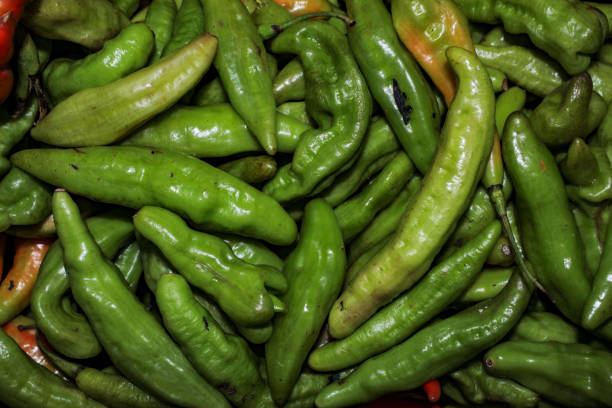 basket of  Farmer's market peppers
