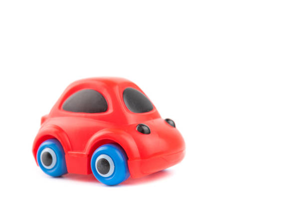 istock Red Toy car isolated on white background 1449496738