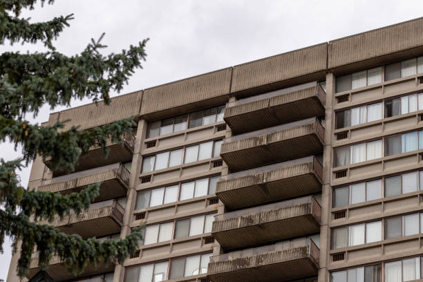 istock Old apartment building in Ottawa, Canada 1449500202