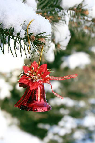 Christmas bell stock photo