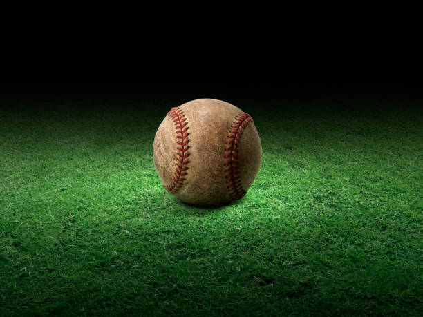 istock close-up baseball on the infield, sport concept 1449507002