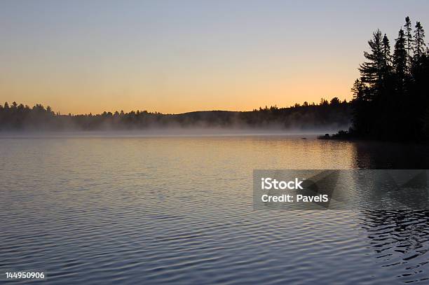 Sunrise Foto de stock y más banco de imágenes de Lago - Lago, Niebla, Abeto Picea