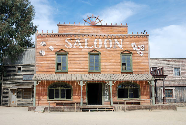 saloon - west facade stock-fotos und bilder