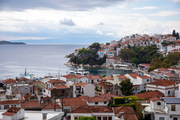 istock Skiathos town on Skiathos island, Greece 1449512396