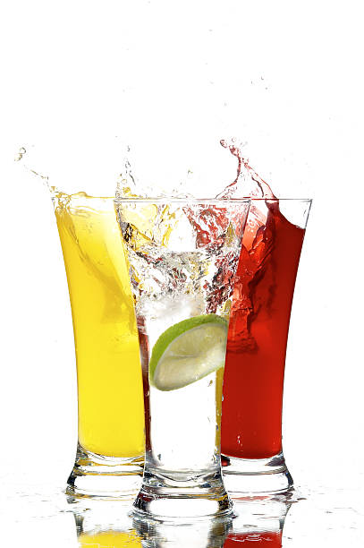 istock glasses with juice and lemon 144951661