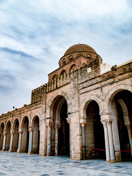 istock Ancient Kairouan Mosque in Tunisia on a cloudy afternoon 1449523504