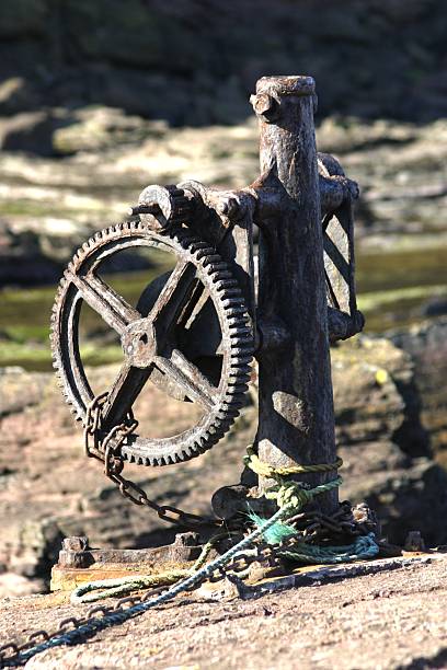 Old Winch stock photo