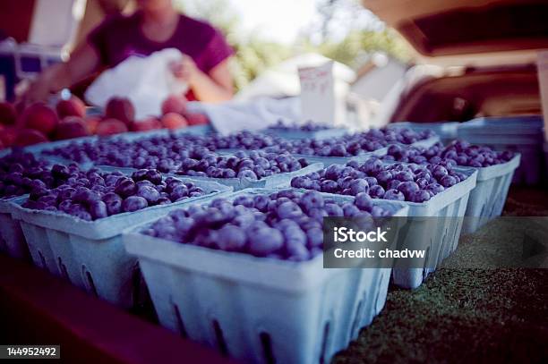 Blueberries Stock Photo - Download Image Now - Agricultural Fair, Farmer's Market, Blueberry