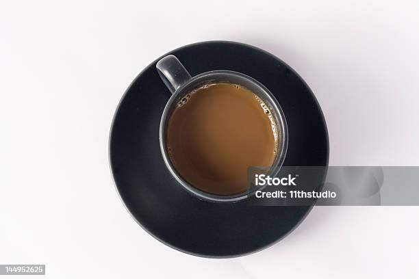 Espresso Coffee Cup Isolated On A White Background Stock Photo - Download Image Now - Aerial View, Coffee - Drink, Cup