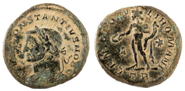 istock Ancient Roman coin of Constantius 1449526258
