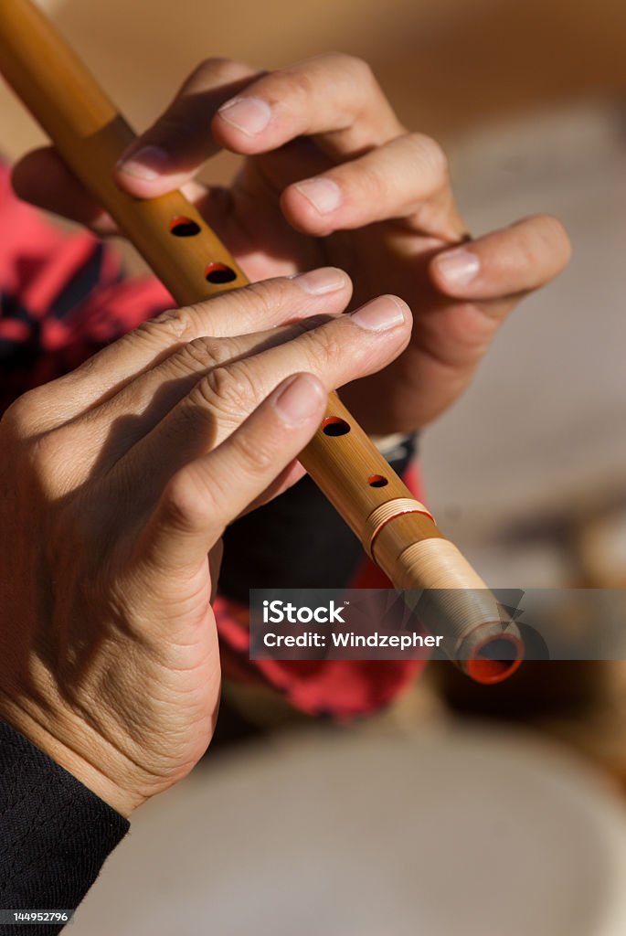 Flauto di bambù - Foto stock royalty-free di Arte