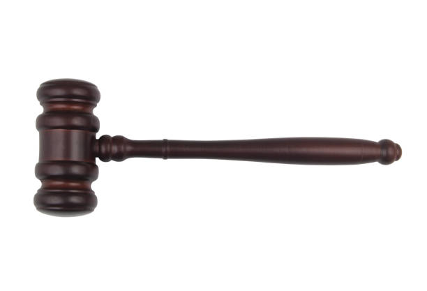 istock Judge gavel isolated on white 1449528361