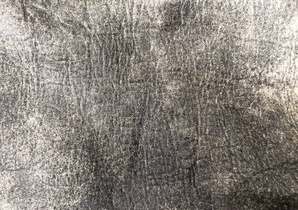 istock Vintage gray leather texture with scraches 1449529903