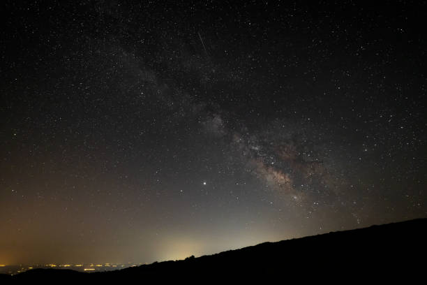 istock Landscape with milky way 1449531761