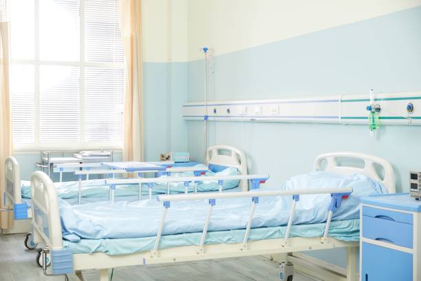 istock Empty beds in the hospital 1449531933