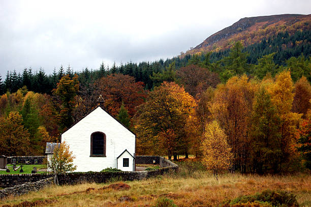 istock Glen Lyon Church in Autumn 144953210