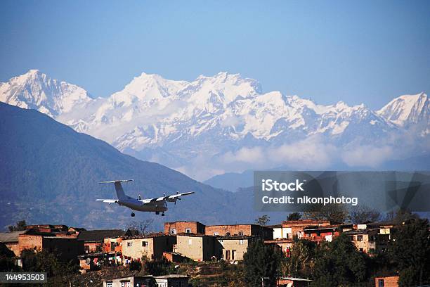 Flugzeug Landung Im Himalaya Stockfoto und mehr Bilder von Asien - Asien, Aussicht genießen, Berg