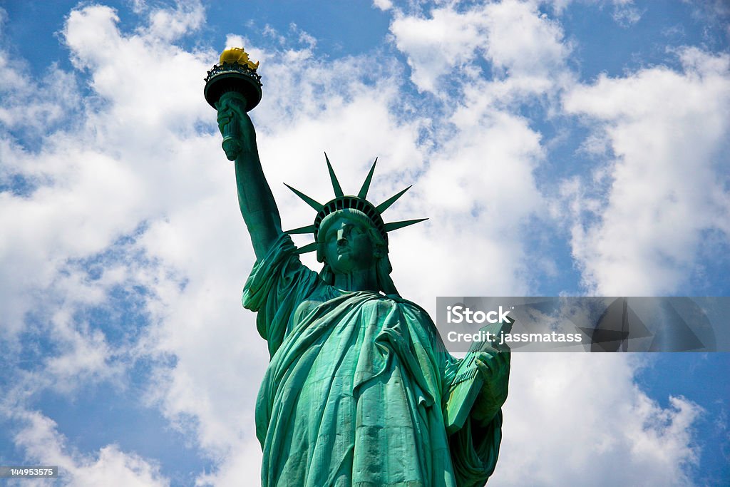 Statue of Liberty The Statue of Liberty from a classic view, with beautiful background Abstract Stock Photo