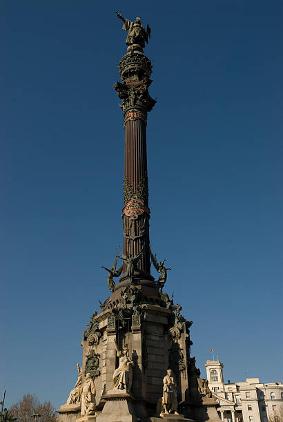 istock Statue of Christopher Columbus in Barcelona, Spain 144953712