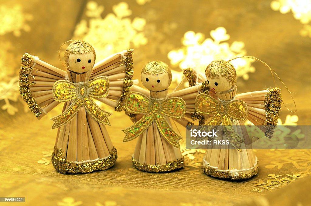 christmas angels golden christmas angels Abstract Stock Photo